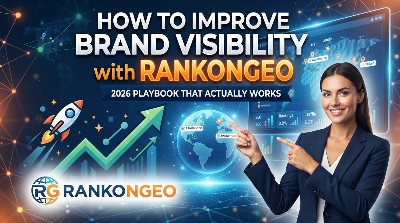 How to Improve Brand Visibility With RankOnGeo (2026 Playbook That Actually Works)