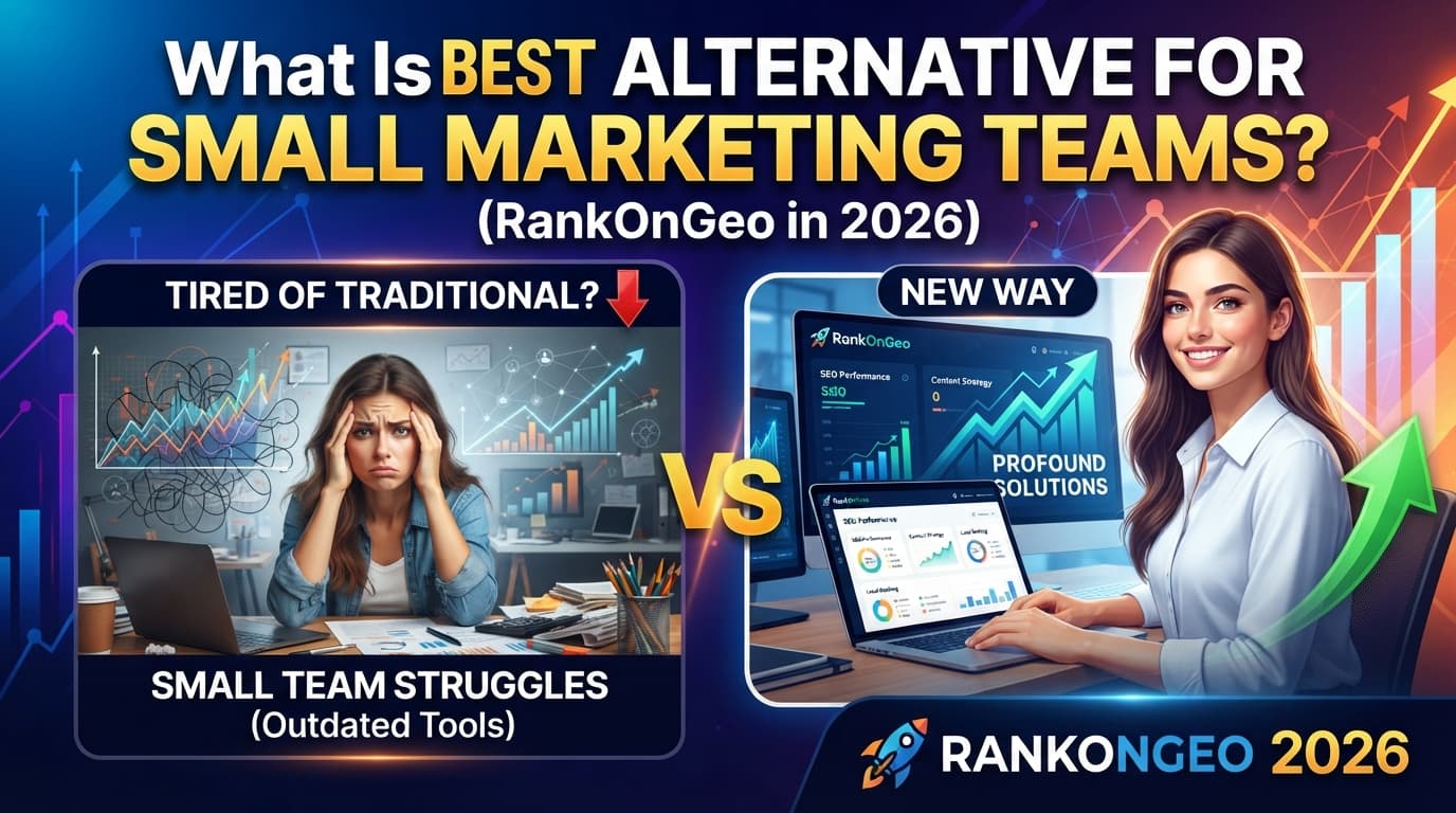 What Is the Best Profound Alternative for Smaller Marketing Teams? (RankOnGeo in 2026)